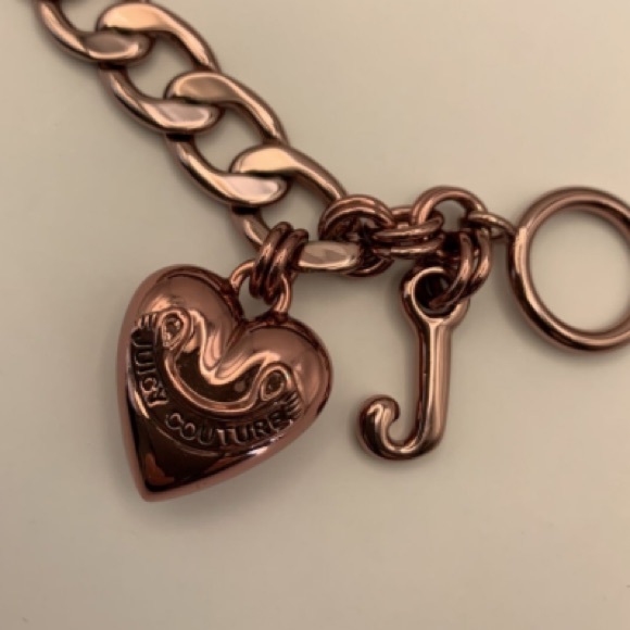 Y2K Juicy Couture PINK CHARM BRACELET NEW BARBIE BARBIECORE RARE HTF PUFF HEART - Picture 15 of 16